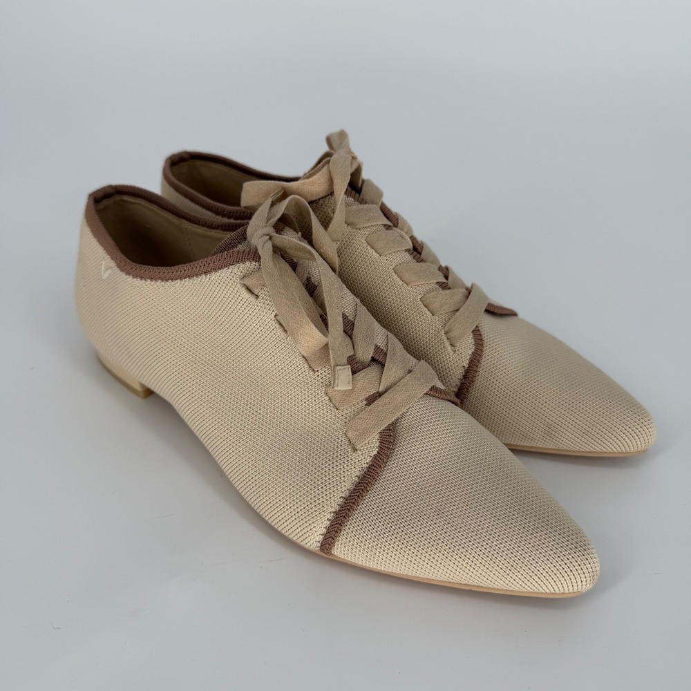 VIVAIA GRACE WOMEN'S CLASSIC LOAFERS HEELED OXFORDS IVORY BEIGE SIZE 39